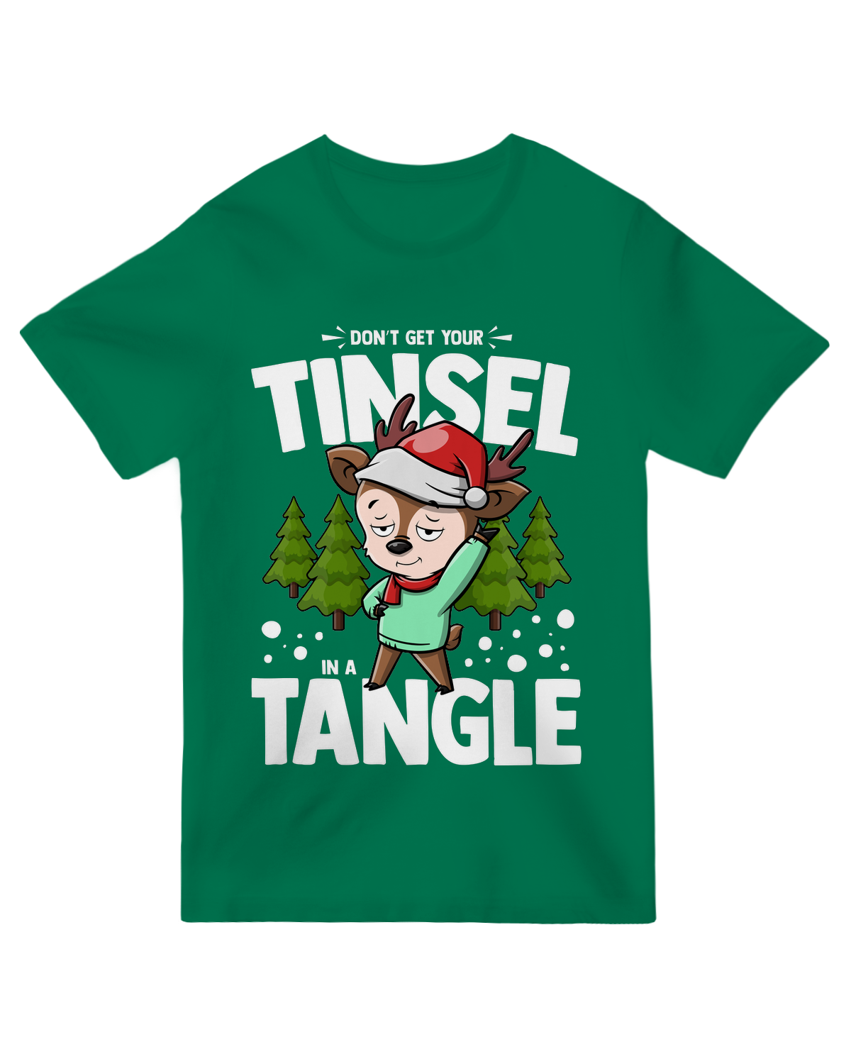 "Silver 'Tinsel Tangle' ugly Christmas sweater with real metallic threads and 3D holiday designs"