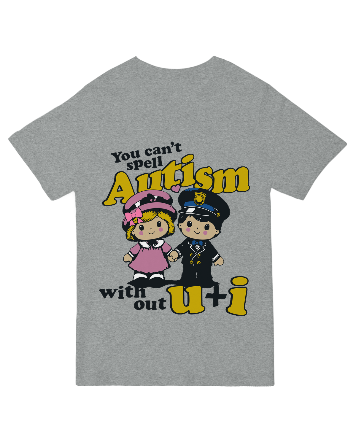 "White minimalist ‘U & I’ t-shirt for couples and best friends - organic cotton matching set"