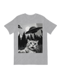 UFO Cat graphic printed t-shirt for men and women – soft cotton tee with fun design