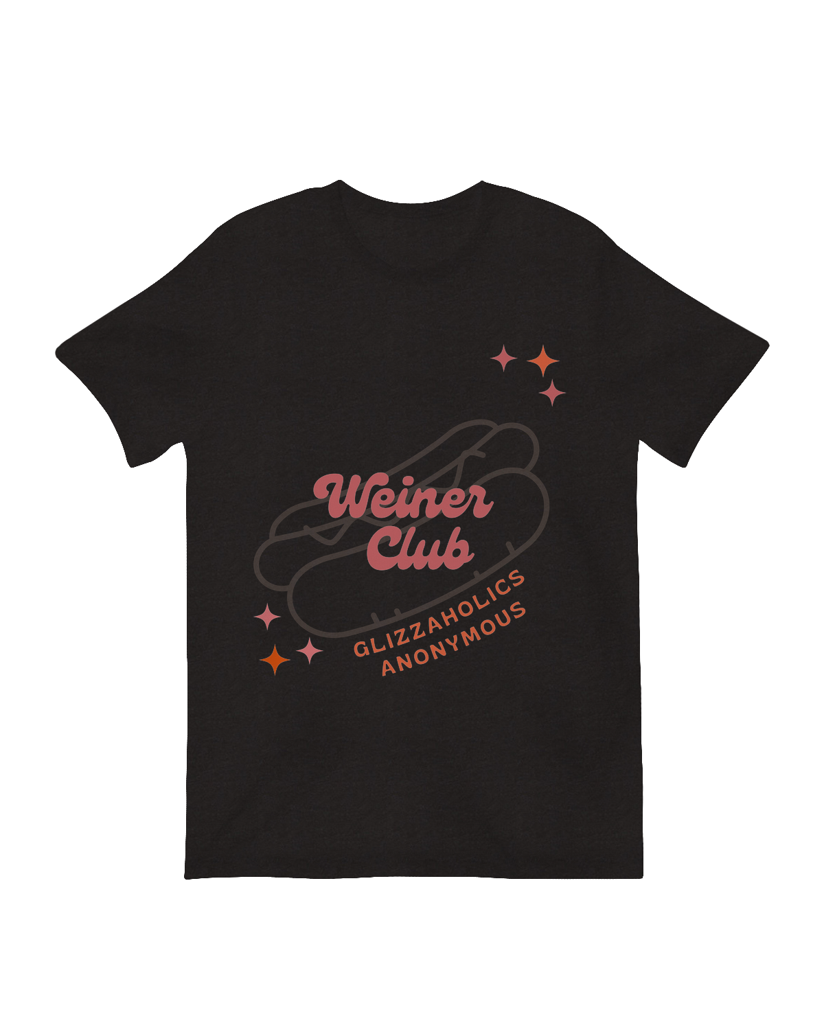 "Weiner Club Glizzaholics Anonymous Graphic Tee - Funny Hot Dog Lover Shirt"
"Glizzaholics Anonymous Hoodie - Viral Food Meme Apparel"