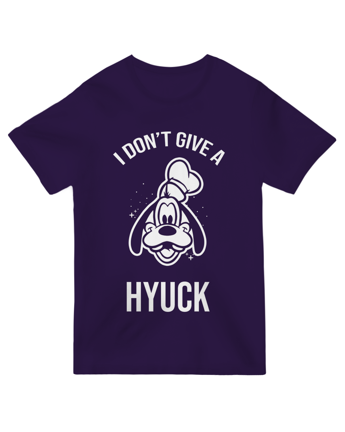 "I Don't Give a Yhuck" duck pun t-shirt – cartoon duck graphic with clean alternative