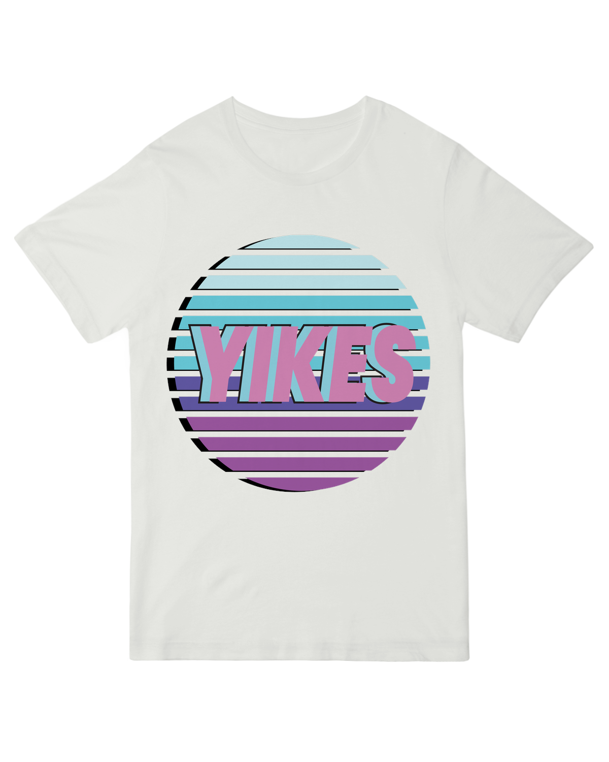 "Yikes" graphic tee with bold typography – unisex cotton shirt for funny reactions and meme lovers