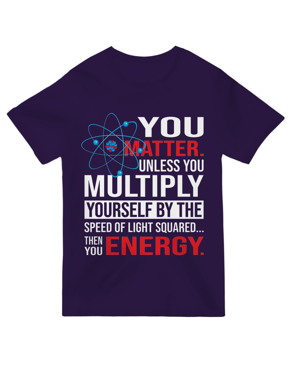 "White inspirational 'You Matter' t-shirt - soft cotton mental health awareness tee for gifting and self-care"