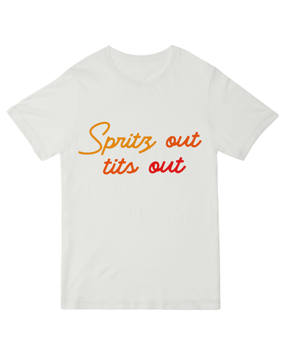 Spritz out, tits out