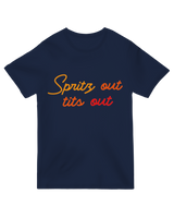 Spritz out, tits out