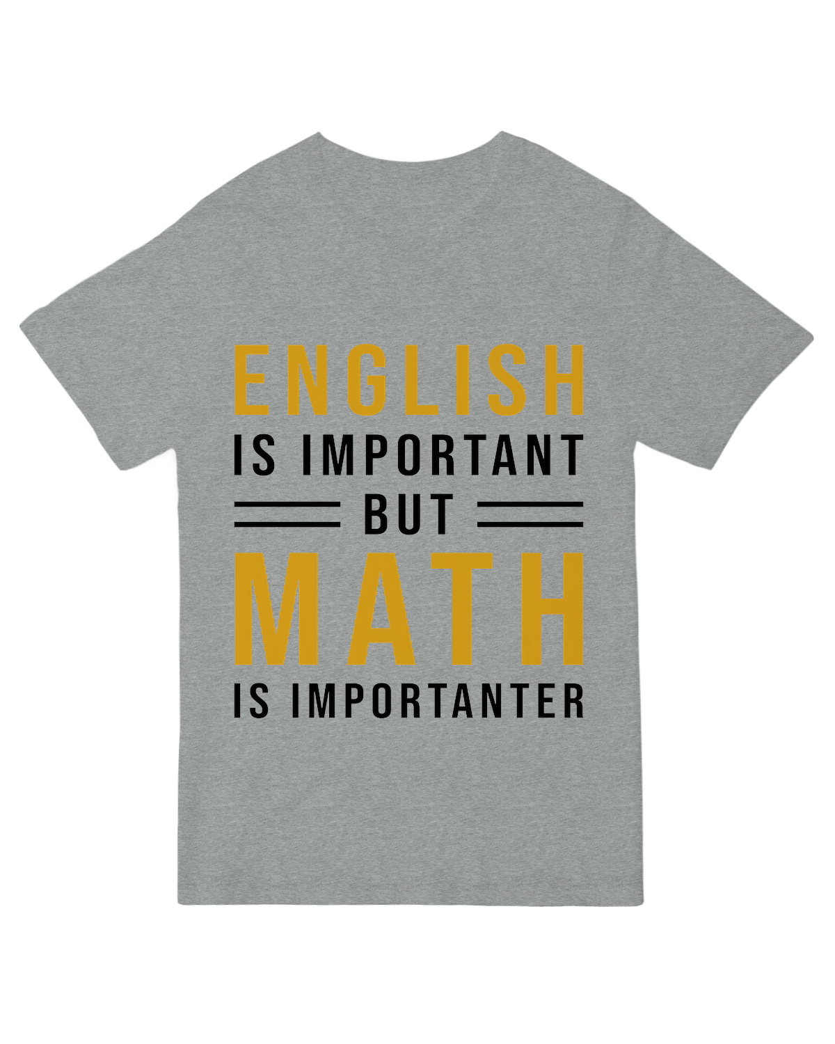 English is important but Math is importanter Geek