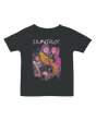 Active baby crawling in the KPop Demon Hunters raglan sleeve tee


