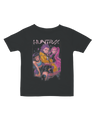 Active baby crawling in the KPop Demon Hunters raglan sleeve tee

