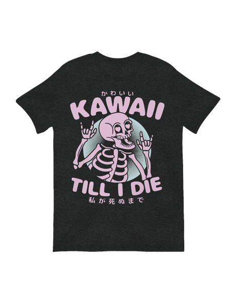 Adorable skeletal figure with pastel decor

