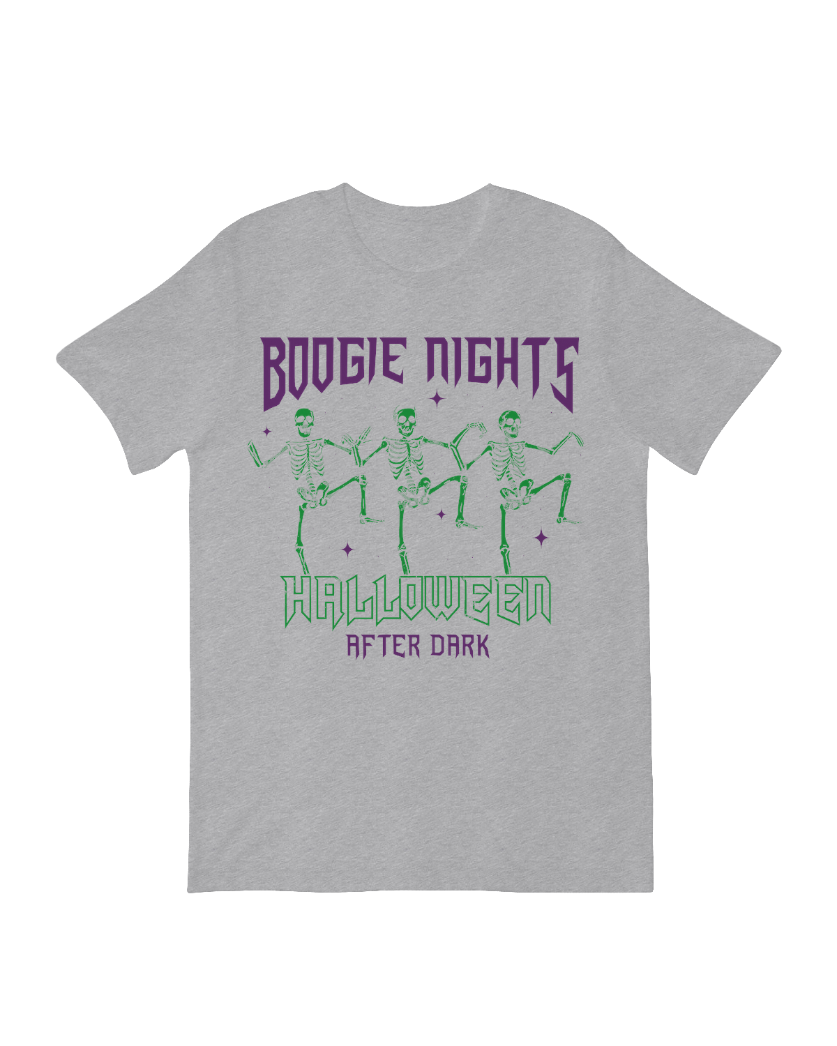 Boogie Nights dancing skeletons Halloween party art print

