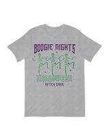 Boogie Nights dancing skeletons Halloween party art print


