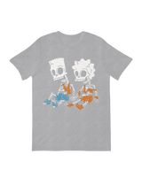 Cartoon character skeletal decor Simpson siblings

