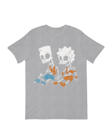 Cartoon character skeletal decor Simpson siblings

