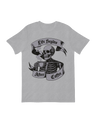 Coffee skeleton humor art print with beans

