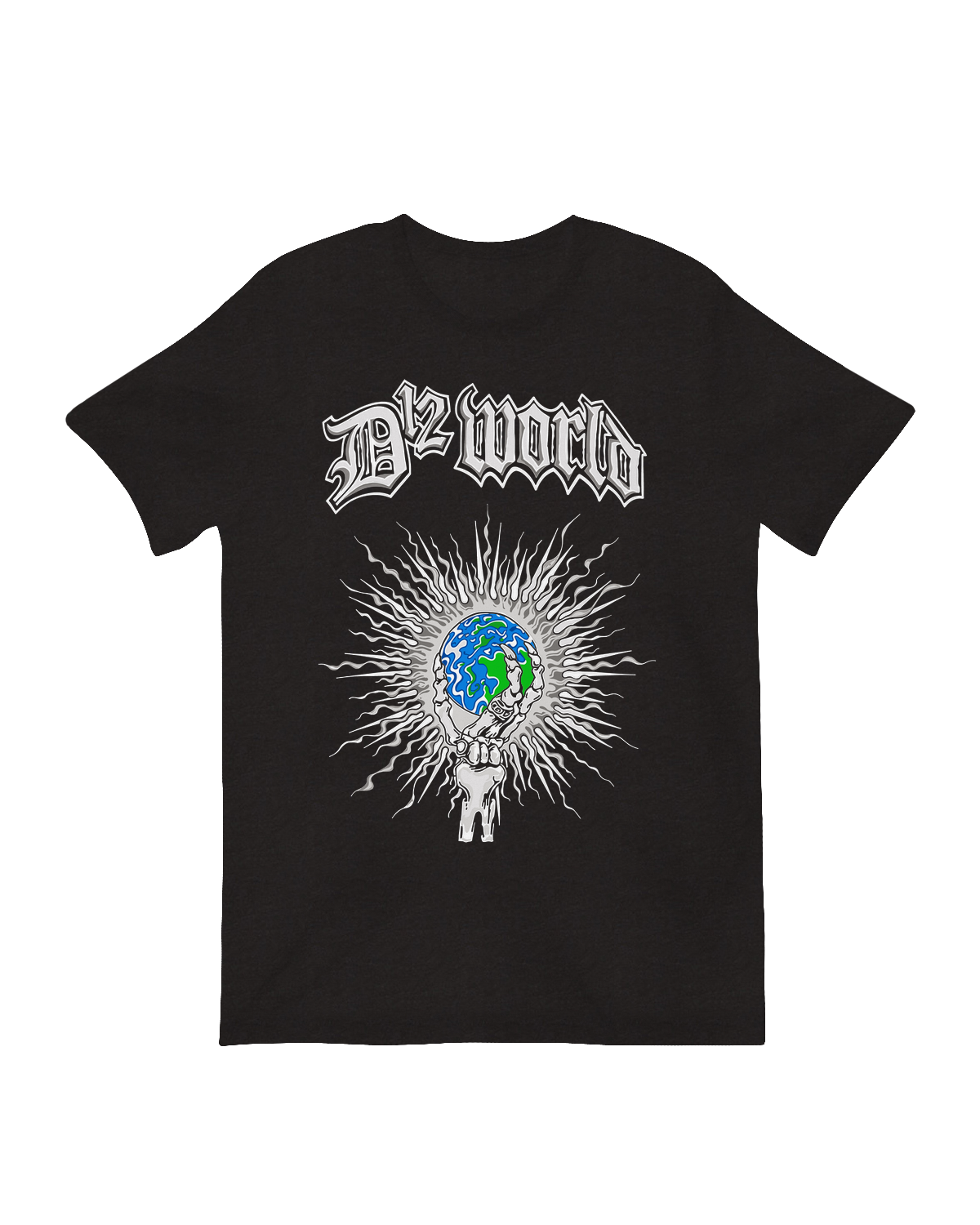 D12 World Skeleton Hand hip-hop music poster