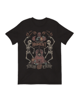 Día de los Muertos celebration skeleton artwork

