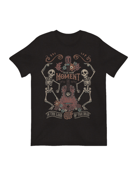 Día de los Muertos celebration skeleton artwork

