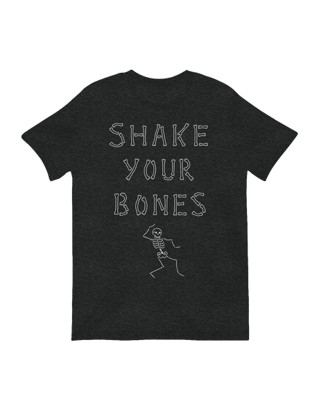 Dancing skeleton shaking bones fun art print

