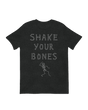 Dancing skeleton shaking bones fun art print

