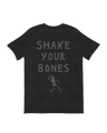 Dancing skeleton shaking bones fun art print

