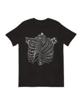 Detailed rib bone structure scientific decor

