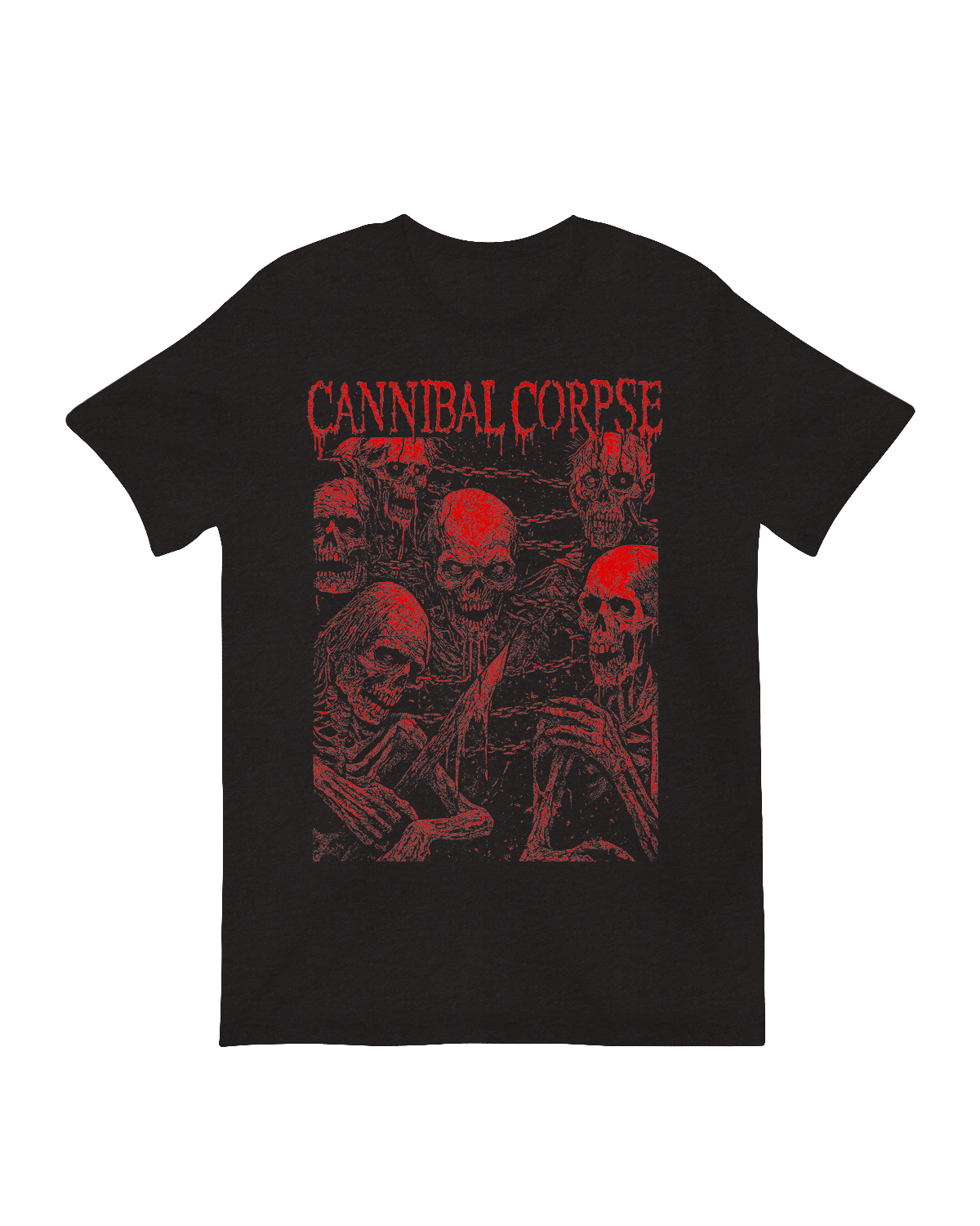 Extreme metal merchandise tortured skeleton artwork