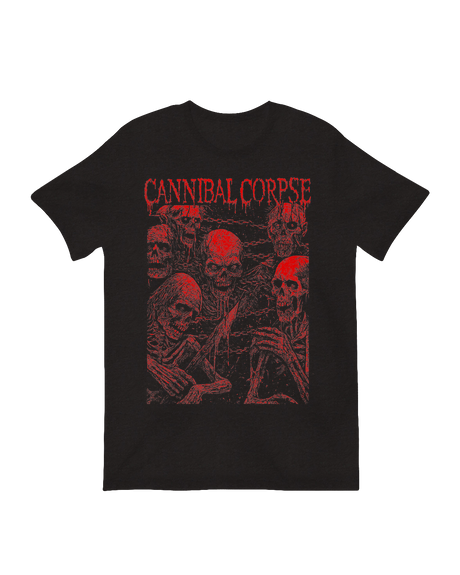 Extreme metal merchandise tortured skeleton artwork