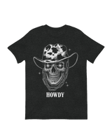 Friendly skeleton cowboy decor with hat

