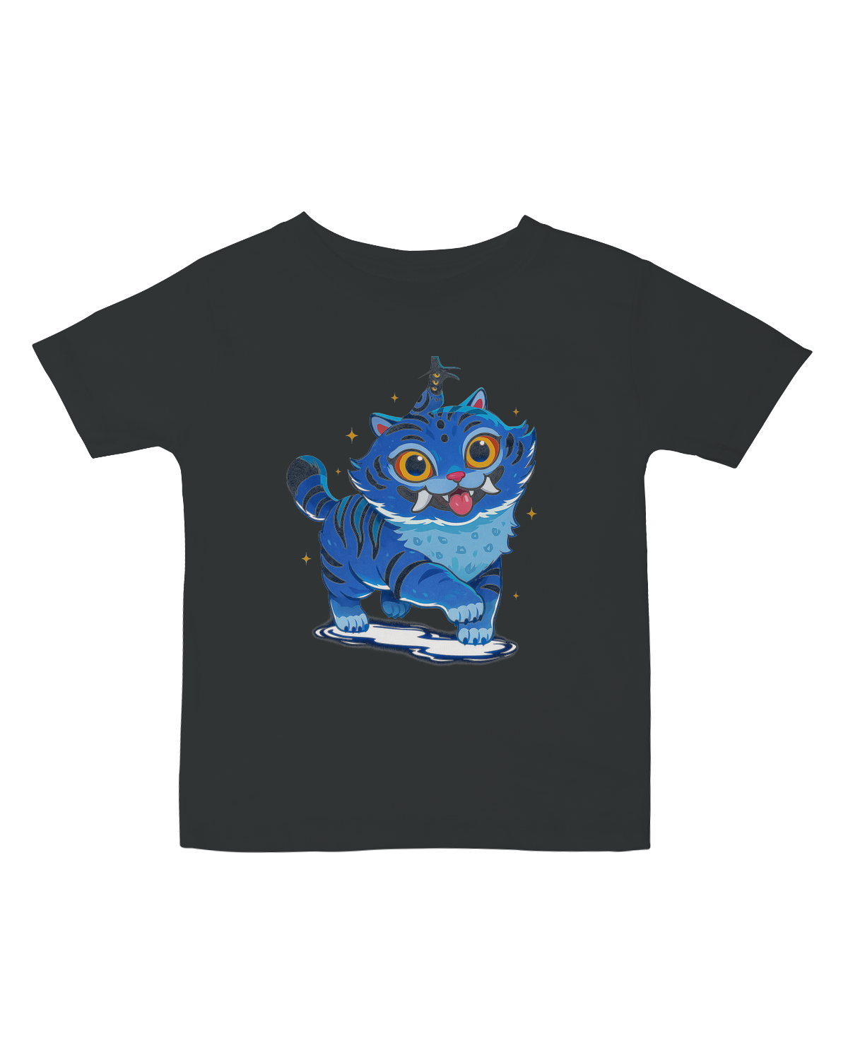 Front view of international KPop Demon Hunters movie poster artwork on infant tee

