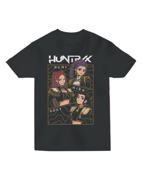 Front view of the KPop Demon Hunters Movie character artwork on fitted tee

