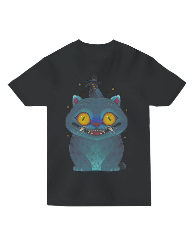 Front view showing KPop Demon Hunters movie storyboard art on fitted tee

