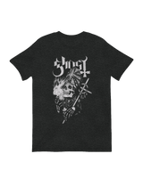 Ghost band merchandise papal skeleton artwork

