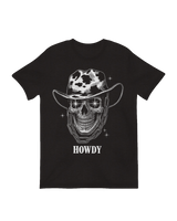 Howdy Cowboy Skull Western humor art print

