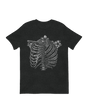 Human skeleton rib cage anatomical art print

