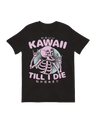 Kawaii Till I Die Skeleton cute horror art print

