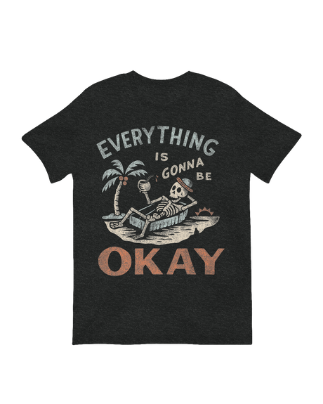 Living Okay Skeleton Island tranquil art print

