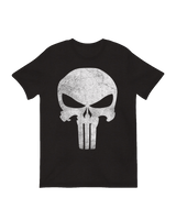 Marvel Punisher distressed skull logo art print