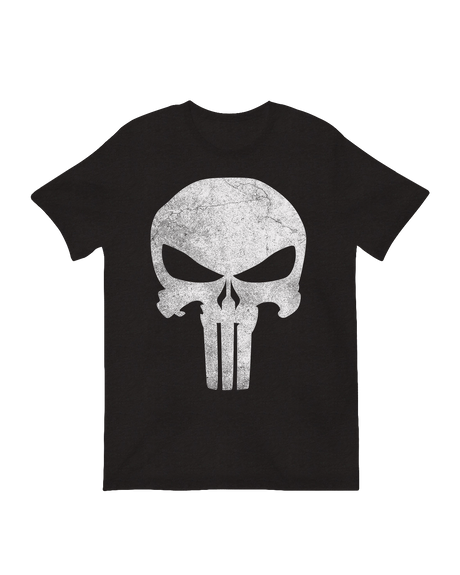 Marvel Punisher distressed skull logo art print