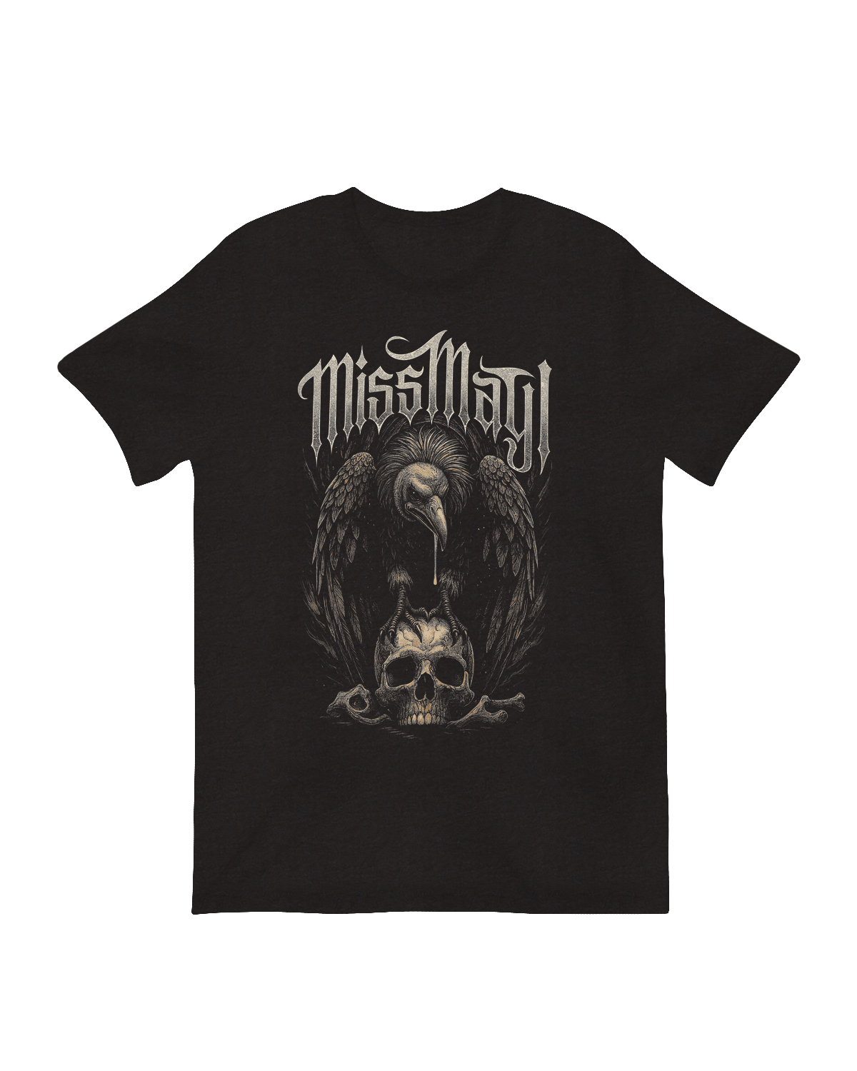 Miss May I vulture and skull metalcore poster