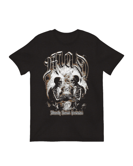 Modern punk music merchandise destructive skeleton decor 
