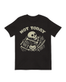Not Today Skeleton motivational defiance art print


