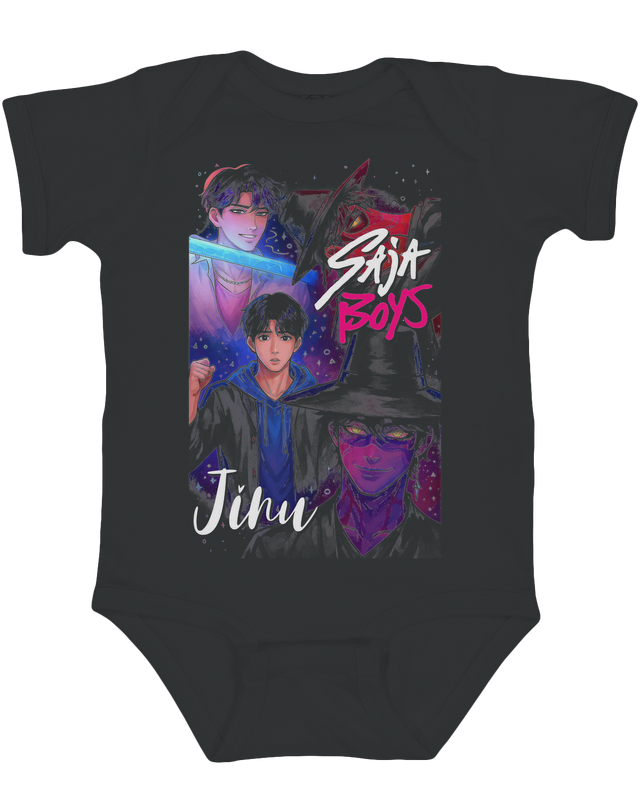 Official Jinu Kpop Infant Bodysuit Onesie on a baby

