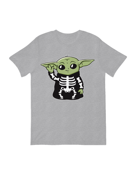 Full front view of 5-foot Star Wars Boba Fett Skeleton Halloween decoratiOfficial Star Wars The Mandalorian Buildable Grogu Skeleton Model Kit

on

