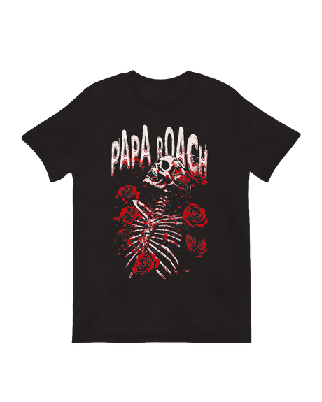 Papa Roach Skeleton Roses rock music poster print