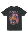 Person wearing the KPop Demon Hunters fitted tee showcasing modern sleeve length

