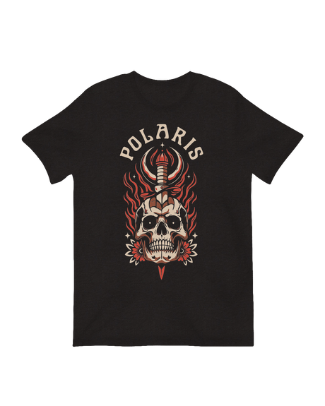 Polaris skull dagger metalcore music poster

