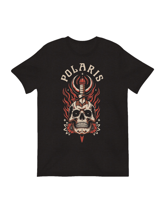 Polaris skull dagger metalcore music poster

