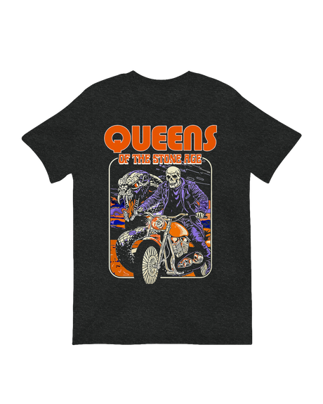 Queens Of The Stone Age skeleton motorcycle rock art print