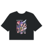 Side view showing the precise mid-waist length of the KPop Demon Hunters crop top


