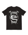 Skeletal Jurassic Park tourist dinosaur decor

